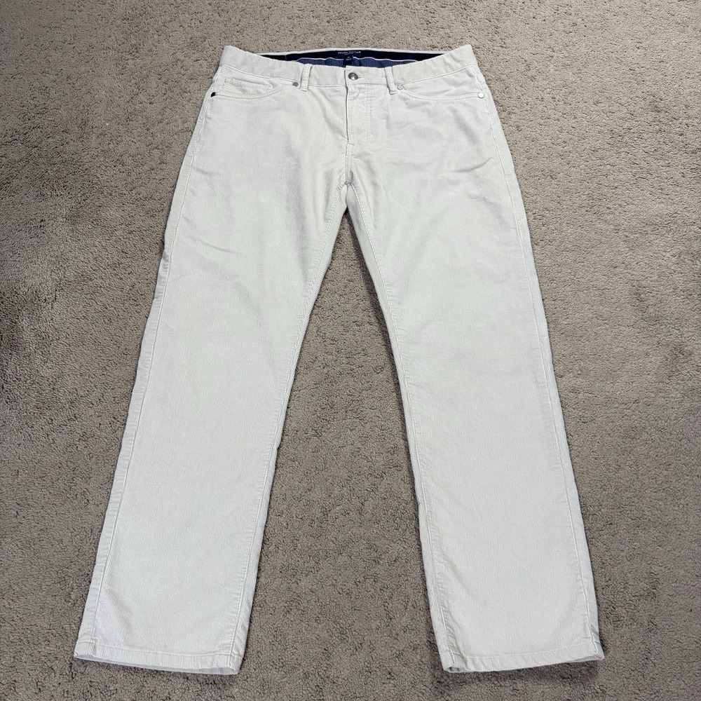 Peter Millar Pants Men 35 (34x29) Beige 5 Pocket Corduroy Preppy Casual Work